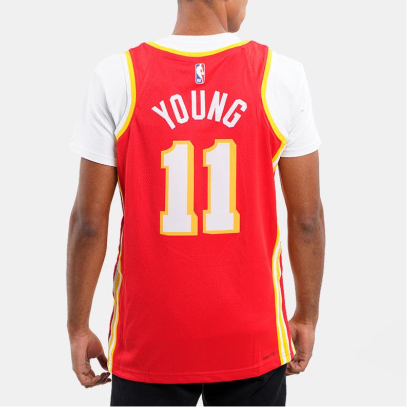 New Nike Trey Young Atlanta Hawks 2024/25 Icon Edition Big Kids' Nike Nba Swingman Jersey DN1995-657