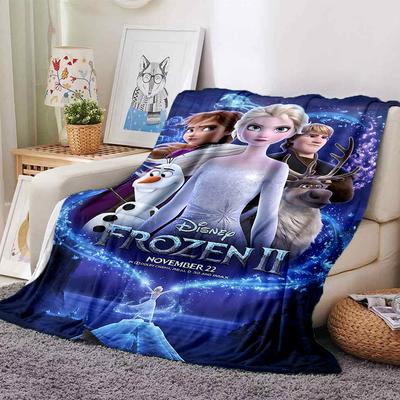 1pc Frozen II Soft Flannel All Season Throw for Home, Office, Outdoor UseDurable Comfort Soft Warm Throw for Home