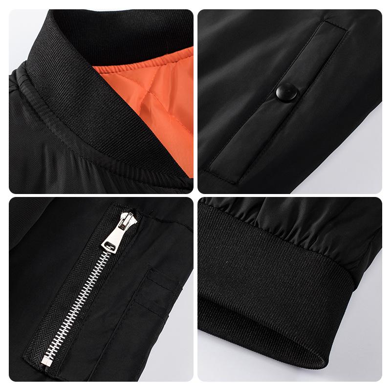 Men's Large Loose Fit Bomber Jacket - Casual Spring/Autumn Baseball Coat