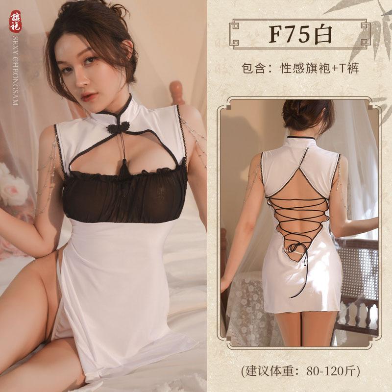 Sex underwear uniform temptation cheongsam pure desire sexy pajamas summer wind nightclub outfit