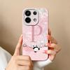 For Redmi Note 13 Pro 4G 5G Case Cute Panda Letters Back Cover For Xiaomi Redmi Note13 Pro Plus Soft Liquid Silicone Phone Cases