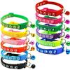 Cat Dog Universal Collar Adjustable footprint Pet Collar with Bell and PP Material Separator Reflecting Safety Bucket Solid Safe