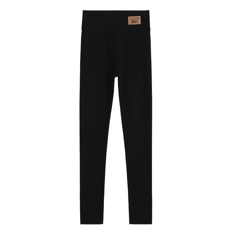 Gray leggings women's outer wear spring and autumn thin pure cotton high waist new tight large size nine-point long pants