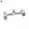 Easily Installed Wall Mounted Chrome Finished Dual Control Shower Faucet