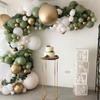 Macaron Green Balloon Arch Garland Kit Wild One Jungle Birthday Balloon Decoration Wedding Baby Shower 1st Birthday