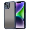 For iPhone 13 Case Drop Proof Airbags Frosted Translucent PC+TPU Phone Back Cover