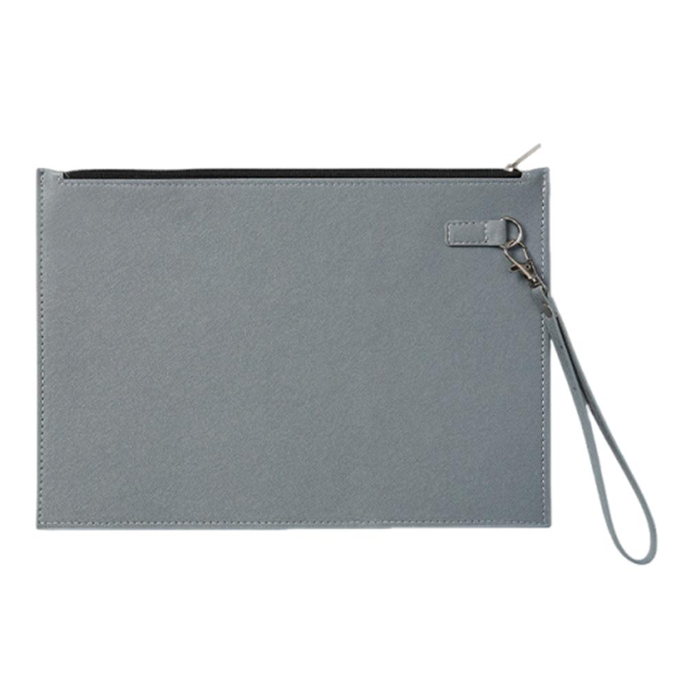 Simple A4 Imitation Leather File Folder Data Contract Bill File Bag  Stationery Storage