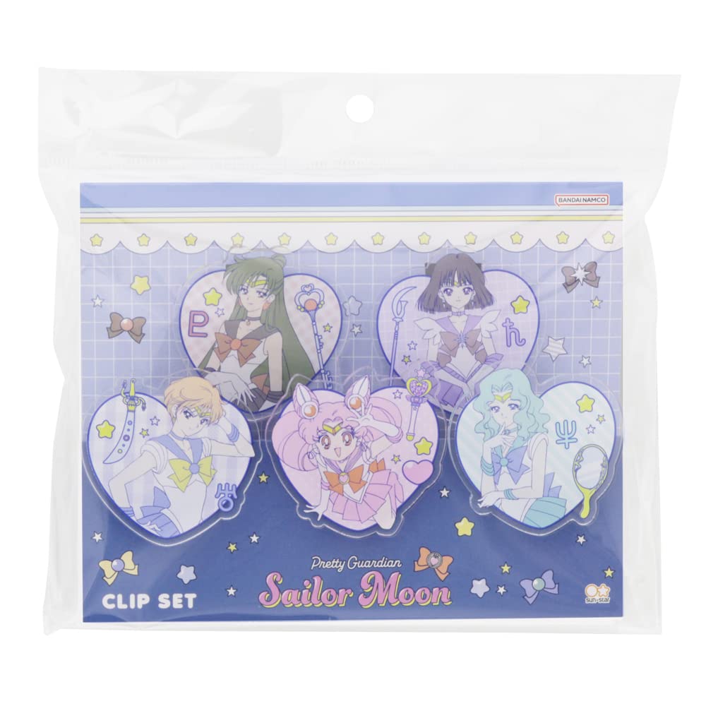 

Sunstar Stationery Sailor Moon Клип Акриловый Клип Персонаж S3623238 Набор, B,