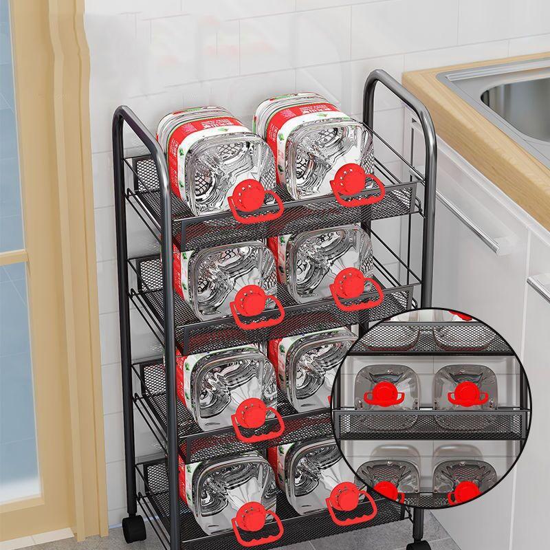 Shelf Floor Bedside Multi-layer Kitchen Storage Rack, Removable Bathroom, Bathroom, Bedroom Snack Rack