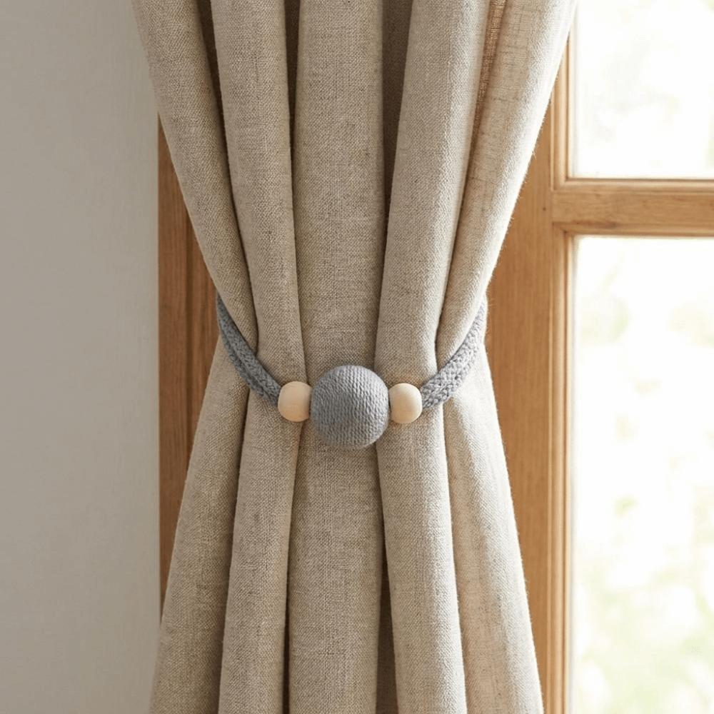 Minimalist Magnetic Curtain Binding Strap Anti-Slip Curtains Tie Rope  Dormitory
