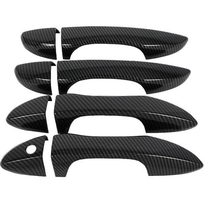 ECCPP Exterior Door Handle Covers 2014-2018 for Toyota Corolla Outer Replacement Door Handle Covers Protector 4 PCS Black Carbon Fiber Exterior