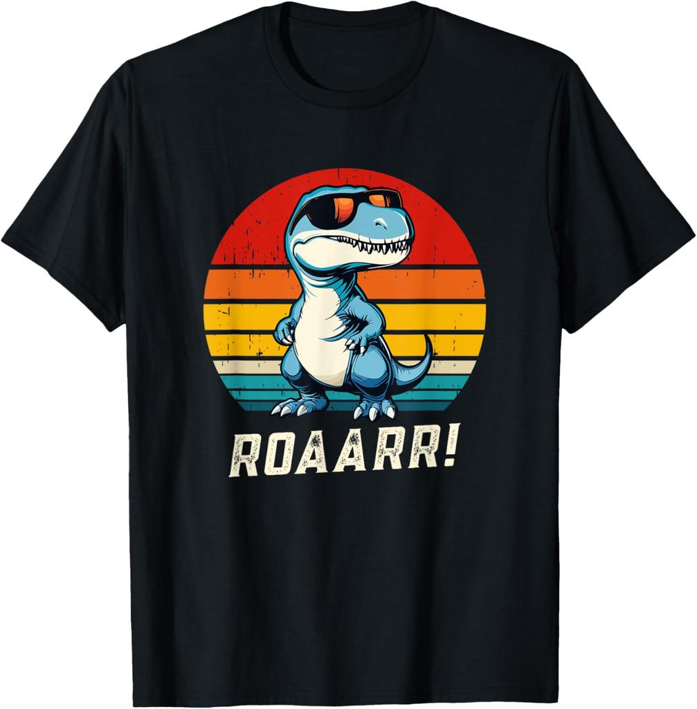 Dinosaur TRex Retro Novelty Men Kids Women Funny Dinosaur TShirt Print Cotton Design Gifts T Shirts Funny Shirt Camiseta
