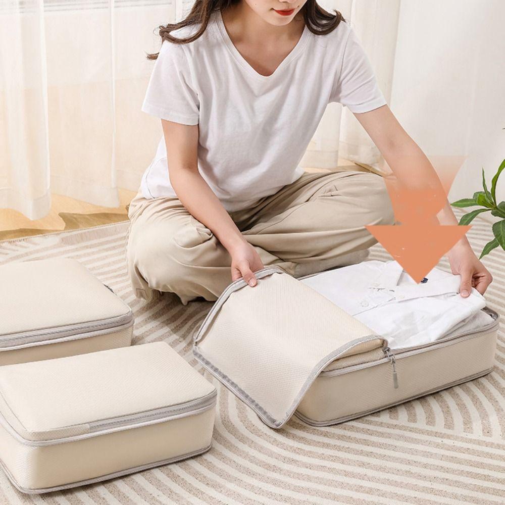 4pcs Multi-Purpose Waterproof Organizer Bags Portable Suitcase Clothes Organizers  Clothes Packing