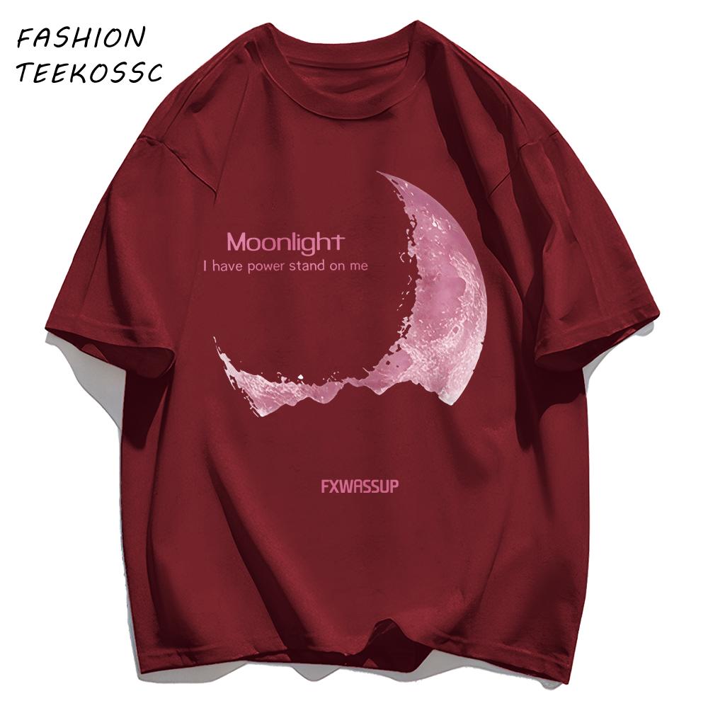 Moonlight I Have Powe Stand On Me Man TShirts Cotton Basics T Shirt Hip Hop Summer Unisex Clothing Loose AllMatch Streetwear