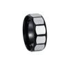 1pc Fashionable And Minimalist Brushed Stainless Steel Frosted Ring Men's Wedding Ring, Holiday Gift