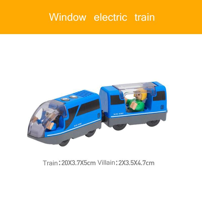 Wooden RC Train Railway Accessories Remote Control Electric Train Magnetic Rail Car Fit For All Brands Train Track Toys For Kids