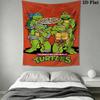 Teenage Mutant Ninja Turtles Artwork Tapestry Wallmounted Background Cloth Work Of Art Atmospheric Background Cloth Background Cloth