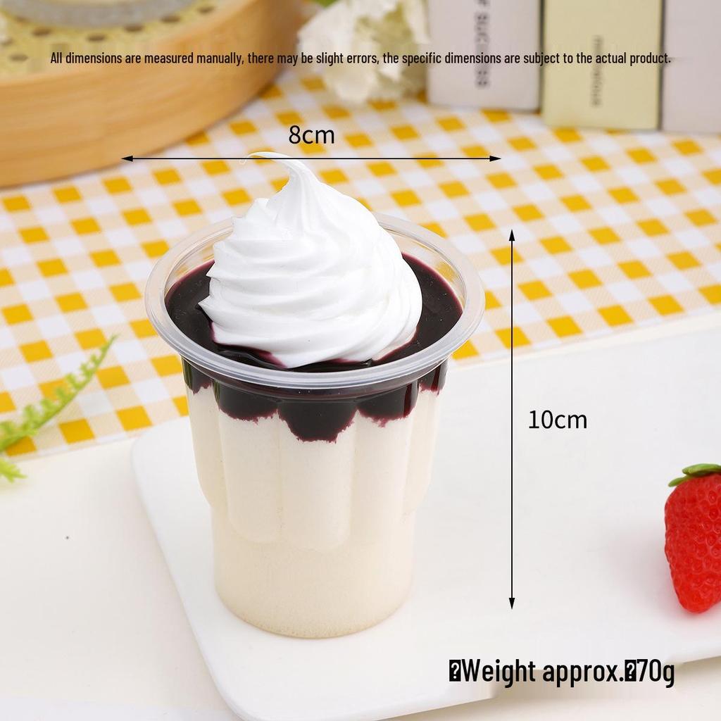 PU Simulation Sundae Cup: Ice Cream Display Props for Photography