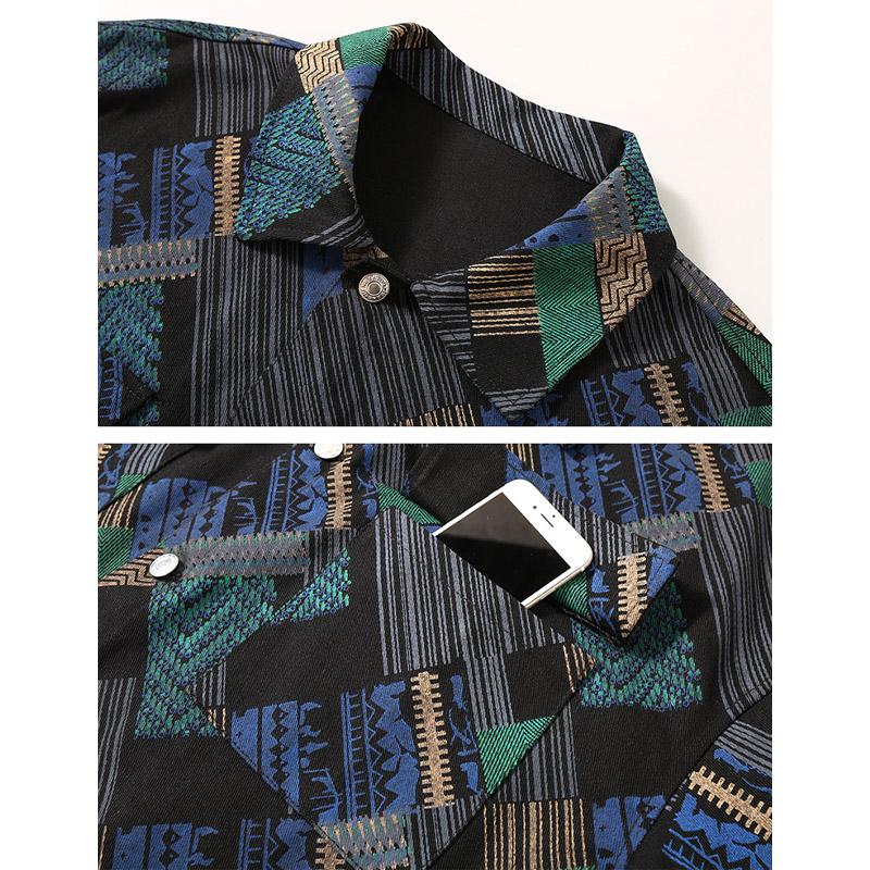 Men's Spring and Autumn Denim Jacket Plus Size Youth Loose Lapel Work Jacket Men 4XL-11XL