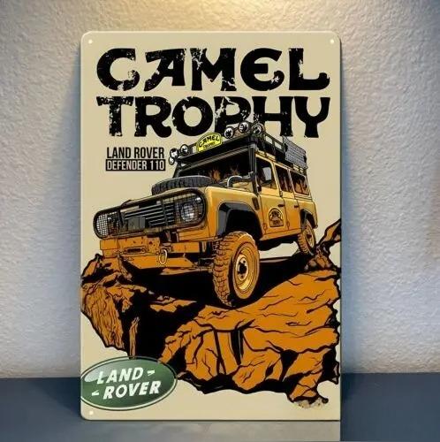 

1pc,Camel Trophy Defender 110 Car Metal Poster - Sign - Size: (20x30cm) 20x30cm（7.8x11.8inch）