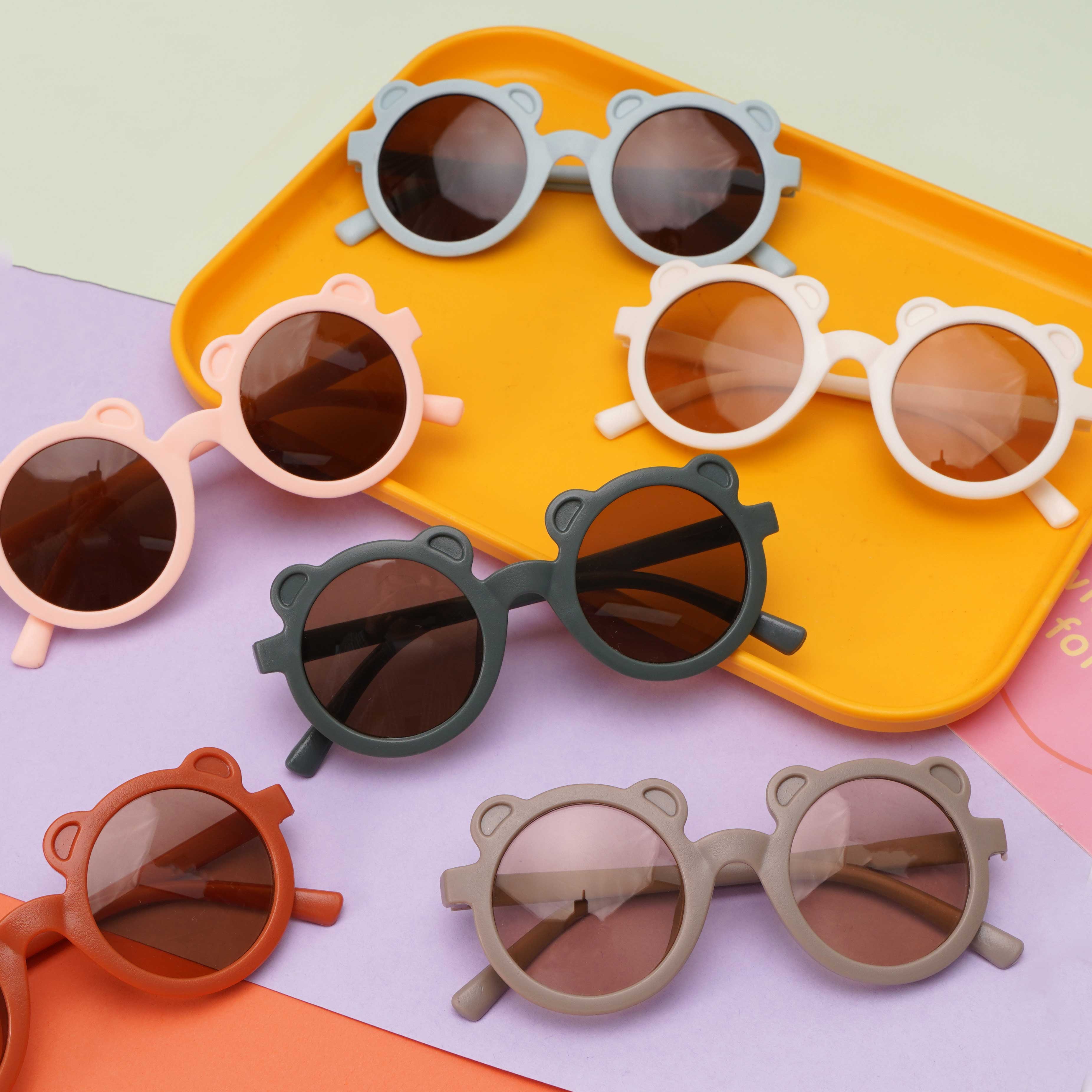 

PC Frame AC Lens Cute Sunglasses For Children s слонова кістка