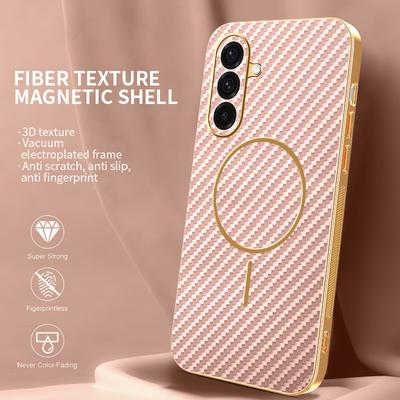 SOOPII Coque pour iPhone 17 Pro Compatible MagSafe Motif Mouette Mer Fibre de Carbone KEVLAR Téléphone