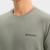 Columbia Outdoor Solid Moisture-Wicking Sports Short Sleeve T-Shirt Unisex Tops Green AE5545-397