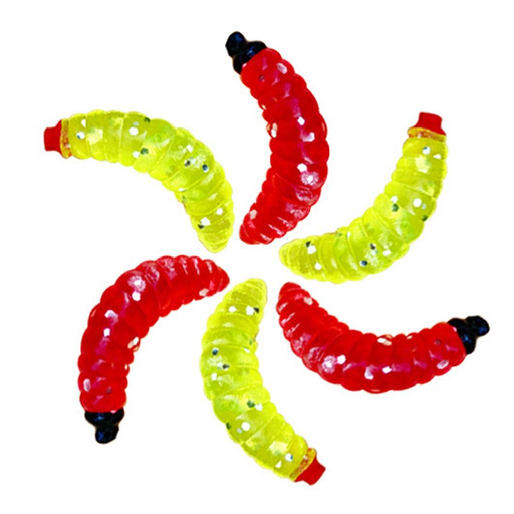 Soft Plastic Maggot Worm Earthworm Baits Soft Artificial Bread Worm Fishing Lure Artificial Baits Jigging Wobblers