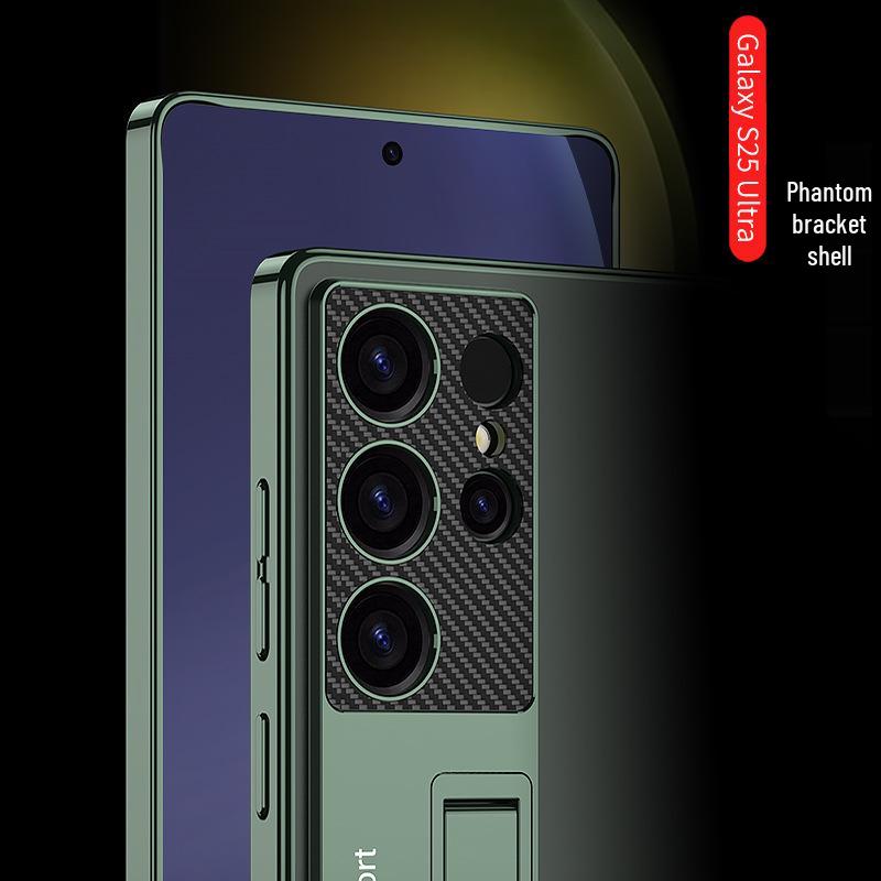 Samsung S25 Ultra Case: Transparent, Ultra-Thin Plated Phantom with Precise Holes & Stand