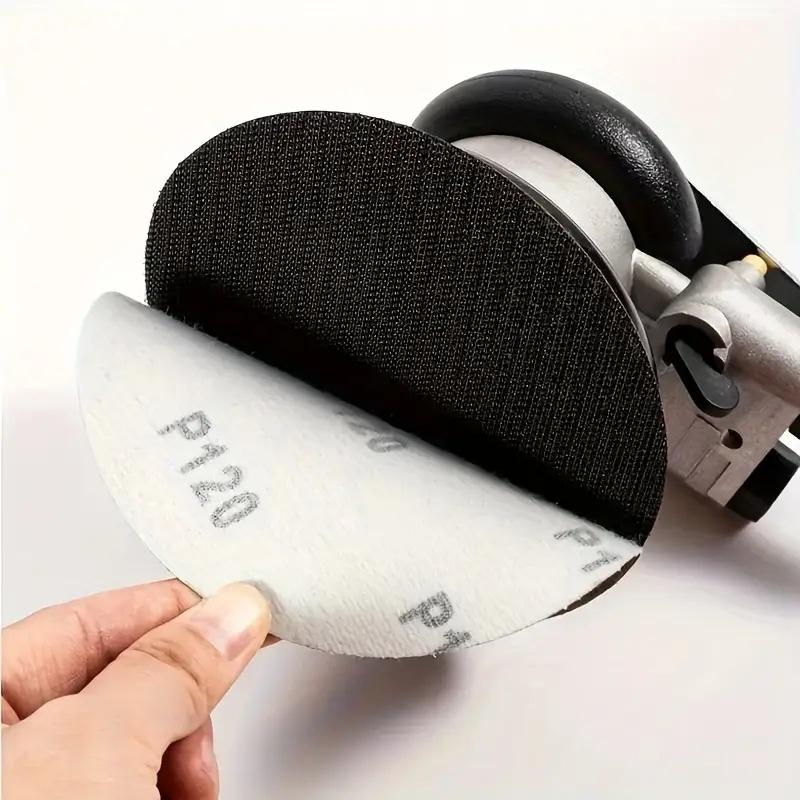 51Pcs 5-inch 80/120/240/320/600-grain sand plates with hook and loop backpads for wood grinding and polishing