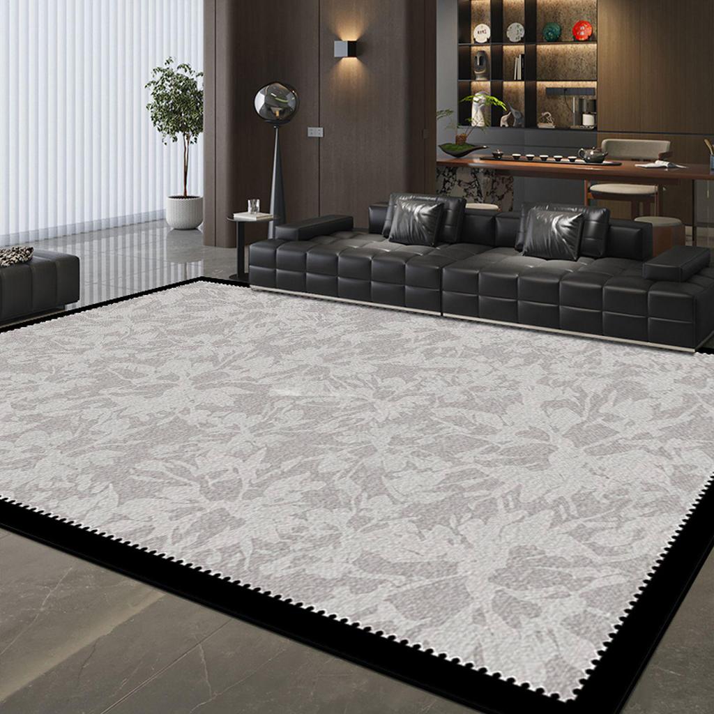 2026 French Vintage Style Luxury Light Living Room Rug - Wash-Free, Wipeable, Formaldehyde-Free, Short Pile Floor Mat