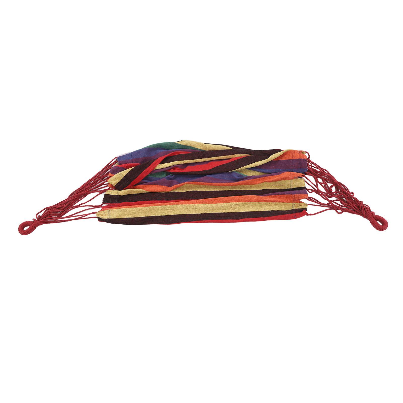 Hanging Hammock Chair Canvas Maximum 330Lbs Thickened Colorful Swing Chair for Indoor Outdoor Patio Porch Bedroom Backyard Dorm