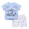 Set Estivo in Cotone per Bambini con T-shirt a Maniche Corte e Pantaloncini con Stampe Animali per Bambini