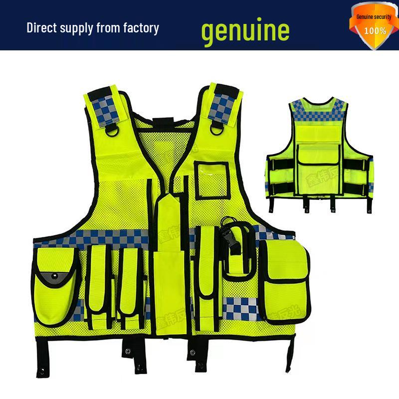 High-Visibility Reflective Safety Vest for Traffic and Construction Workers