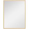 Miroir mural rectangulaire 90 x 70 cm, cadre en bois, idéal pour la salle de bain, le salon ou la chambre, naturel