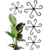 4 Pack Plastic Plant Support Clips, Transparent Green Vine Climbing Holder, Adjustable Garden Plant Stem Clamps For Fixation
