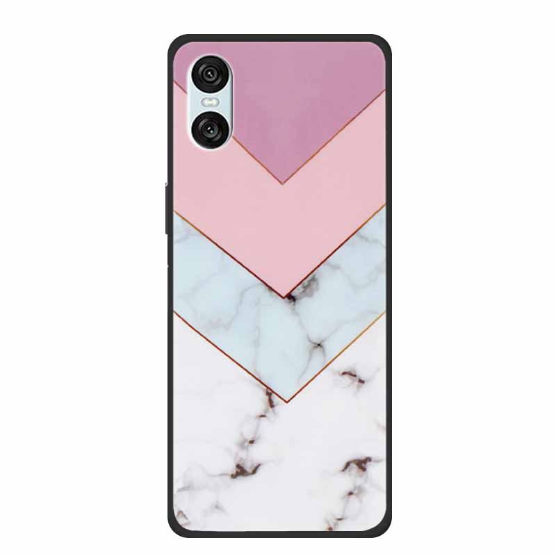 Case For Sony Xperia 10 VI 5G Marble TPU Soft Silicone Back Cover For Sony Xperia 10VI Phone Cases Protective Mica Painted Capa