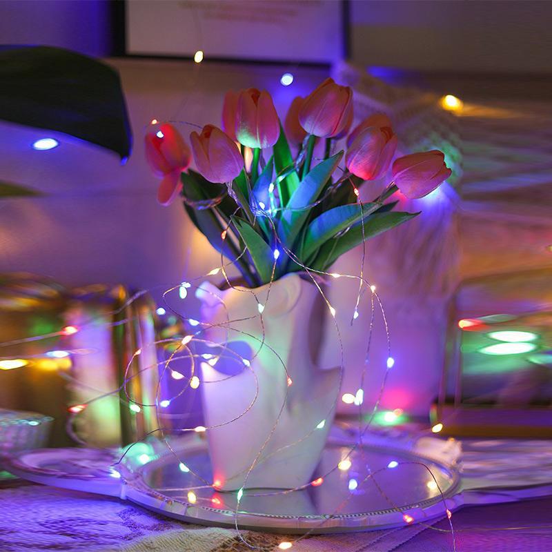 Solar LED Copper Wire String Lights 8 Modes Outdoor Waterproof Fairy Lights Garden Yard Christmas Holiday Party Decor Lighting