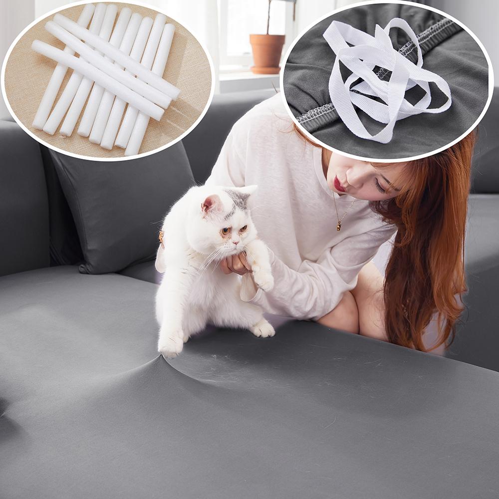 Stretch-wasserdichter Sofabezug, staubdicht, einfarbig, L-förmig, Ecksofa, Couchbezug, separate Sofabezüge, haustierfreundlich