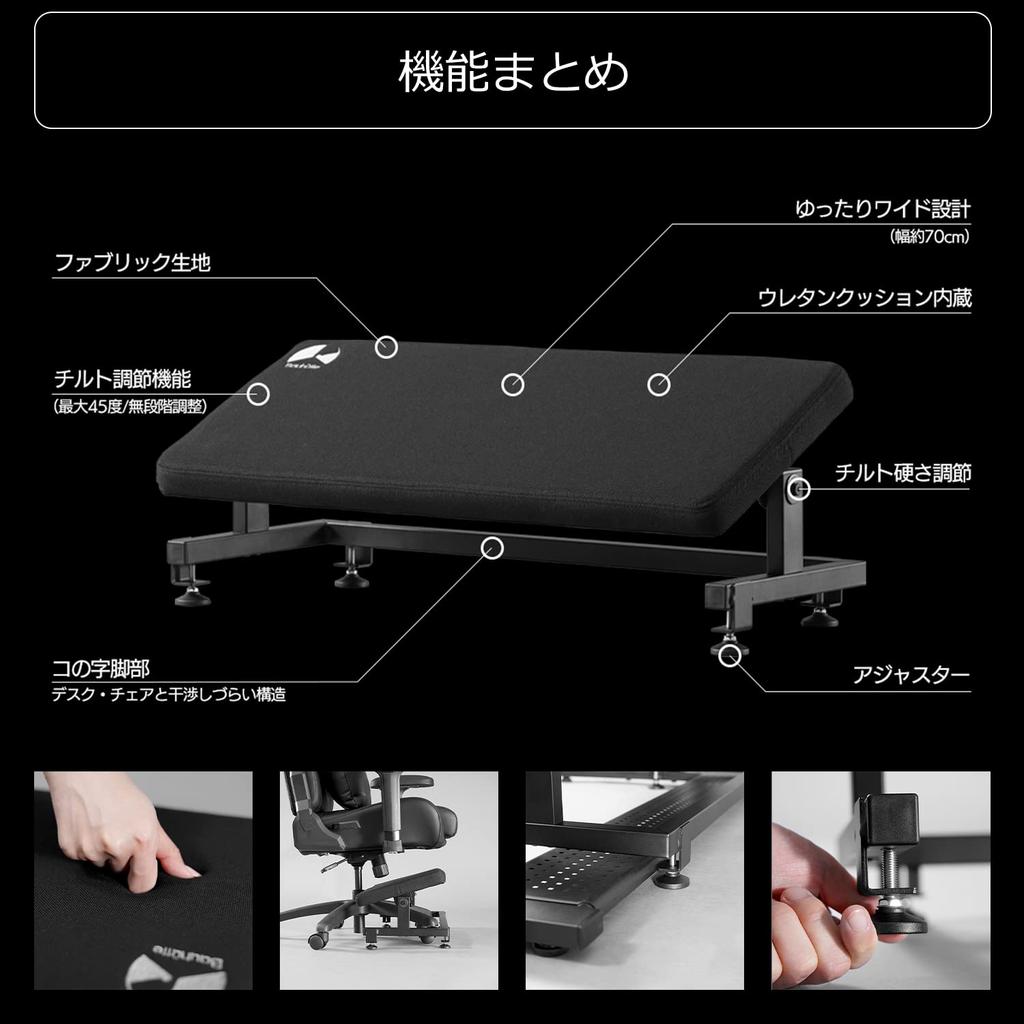 Bauhutte Neigbare Fußstütze Breit breit x 30cm Geräumiges Design zum Ausstrecken der Beine und Einstellbar auf Ihren bevorzugten Winkel bis 45 Stabil und weiches Urethan