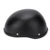 Motorcycle Low Profile Half Face Helmet Skull Cap Matte Black (M)
