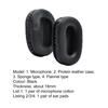 1 Pair Ear Pads Easy Installation Skin-friendly Sponge Earphone Ear Pads for Vxi BlueParrott B450-XT B450XT Headset