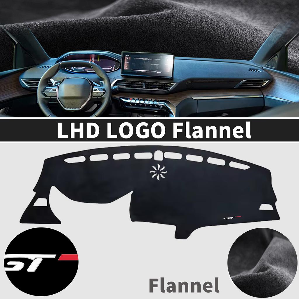 Fit for Peugeot 3008 5008 GT Hybrid -2016 Car Dashboard Cover Dashmat Non‑Slip Protective Dash Mat Pad Auto Accessories