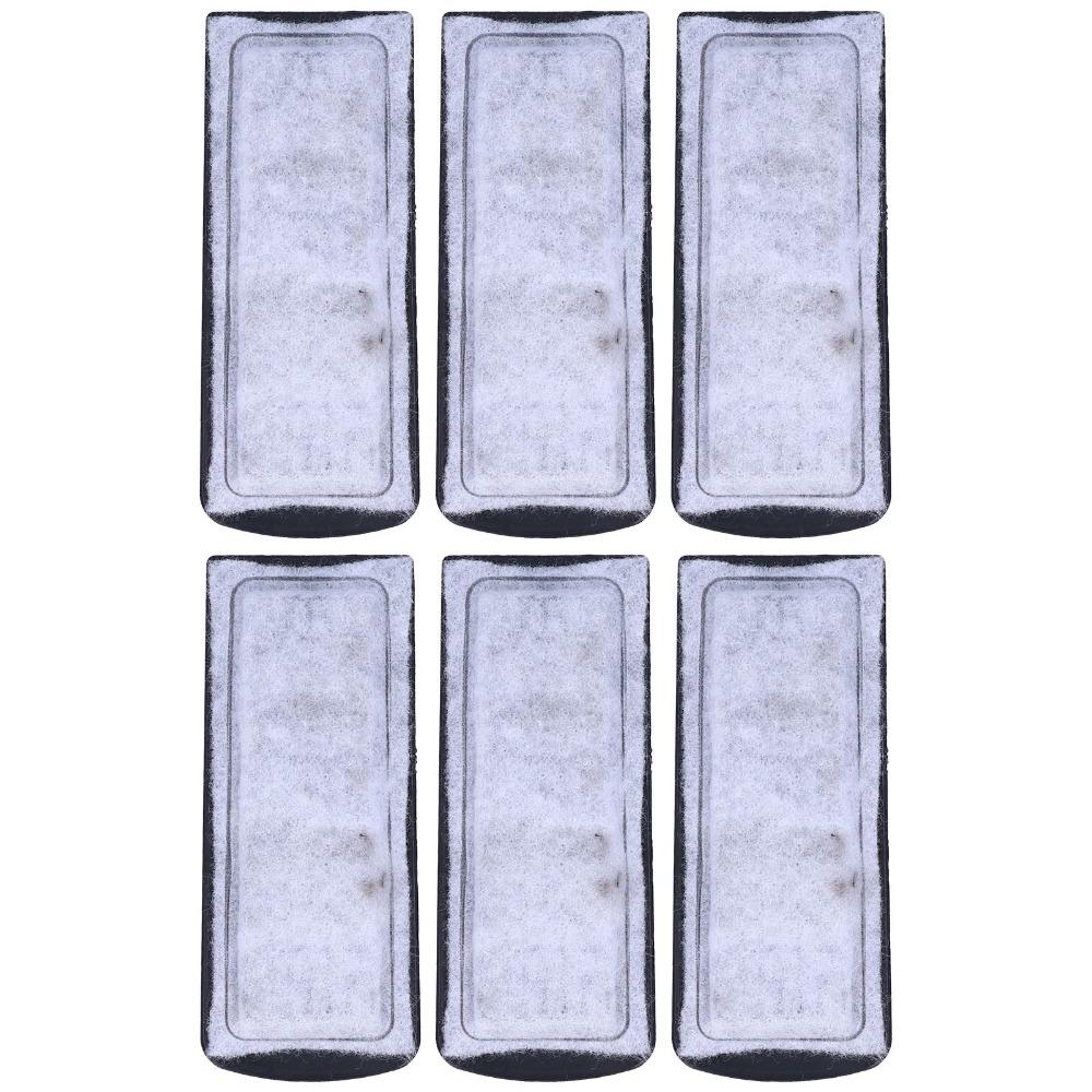 

6Pcs Wall-Mounted Aquarium Replacement Filter Polyester Floss Filter Cartridge Freshwater Aquarium