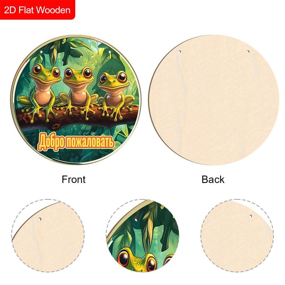 2D flate hengende dekorative skilt i tre, familievegg- eller dørdekorasjon, hagedekorasjon, innflyttingsgaver til venner