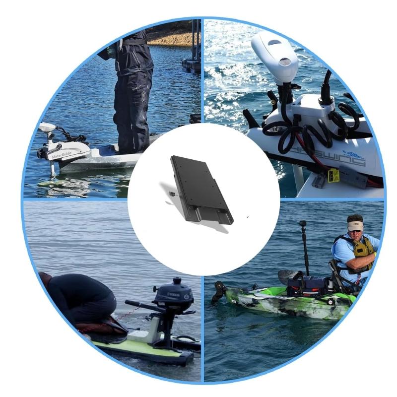 Simple Install Quick Release Fishing Motor Bracket Supports Hand Or Foot Control Operation On Boats