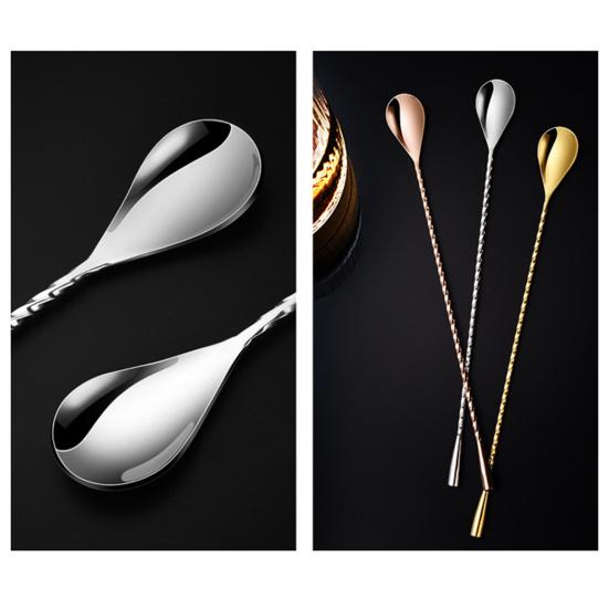 Linguriță pentru amestecare Lingură pentru amestecare cu mâner lung, ușor de curățat, cu suprafață netedă, lingură de desert din oțel inoxidabil pentru casă