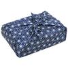 Furoshiki Eco Large 100 X 100 Hemp Leaf Large [Astro] Bag, Size, Approx. Cm, Navy, Pattern, Polyester, Washable, Clean, 821-74