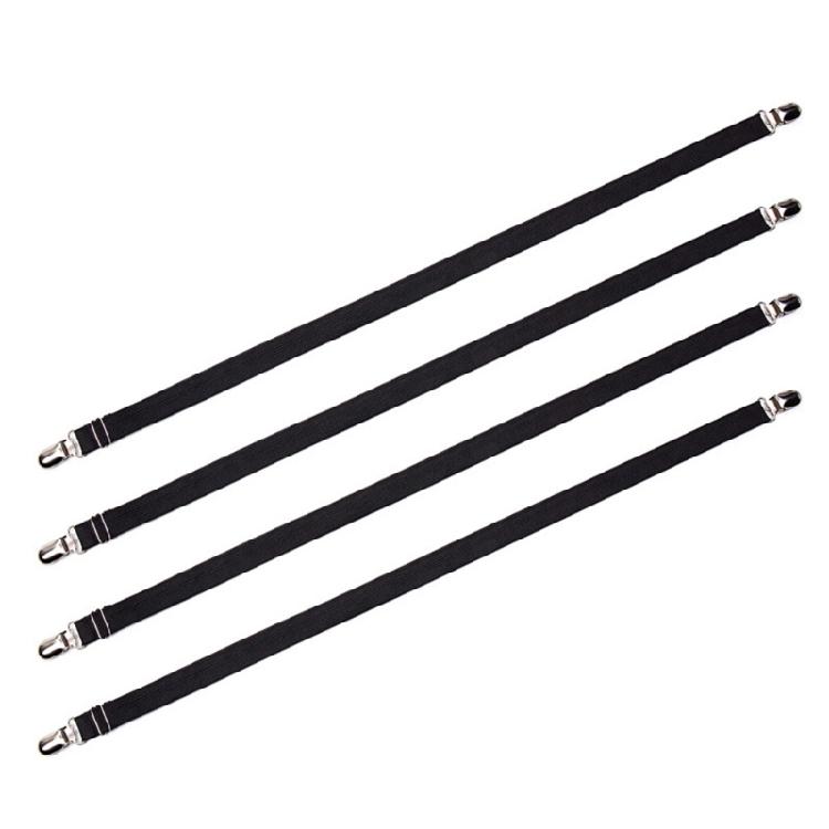 4pc Bed Sheet Fasteners Clips Gripper Organizers Suspender Covers Cord Clasps