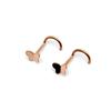 10pcs Butterfly Nose Rings Stainless Steel Piercing Jewelry For Eyebrow Ear Cartilage Accessory For Sensitive Skin